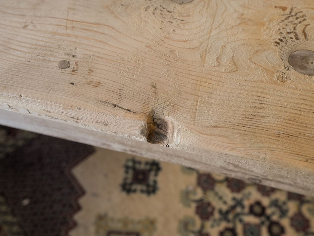 Traditional French pine console table