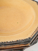 Sunny ochre finish antique dining plates