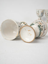 Artisan-Initialed Hand-Painted Egg Cups