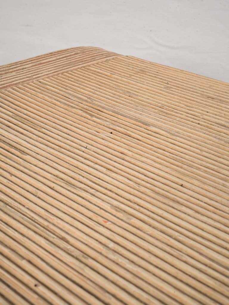 1970s Petite French Rattan Three-Drawer Commode W/ Bamboo Motifs - 30¾" x 36½"