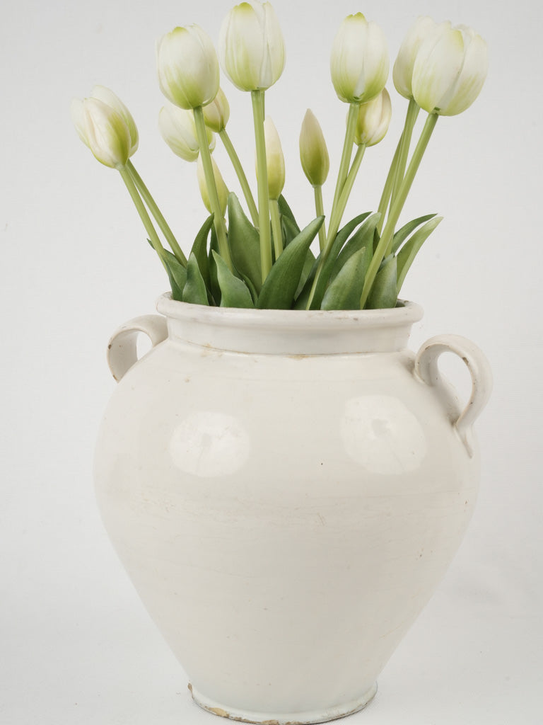 Rustic Mediterranean ceramic storage container