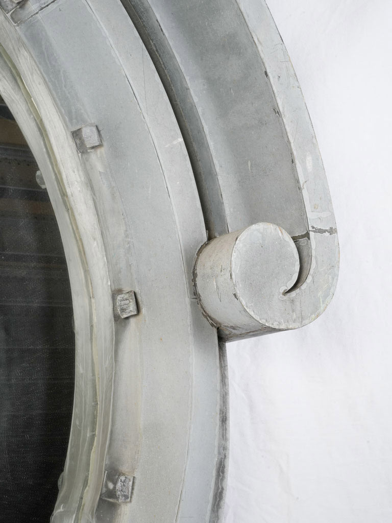 Elegant zinc architectural mirror