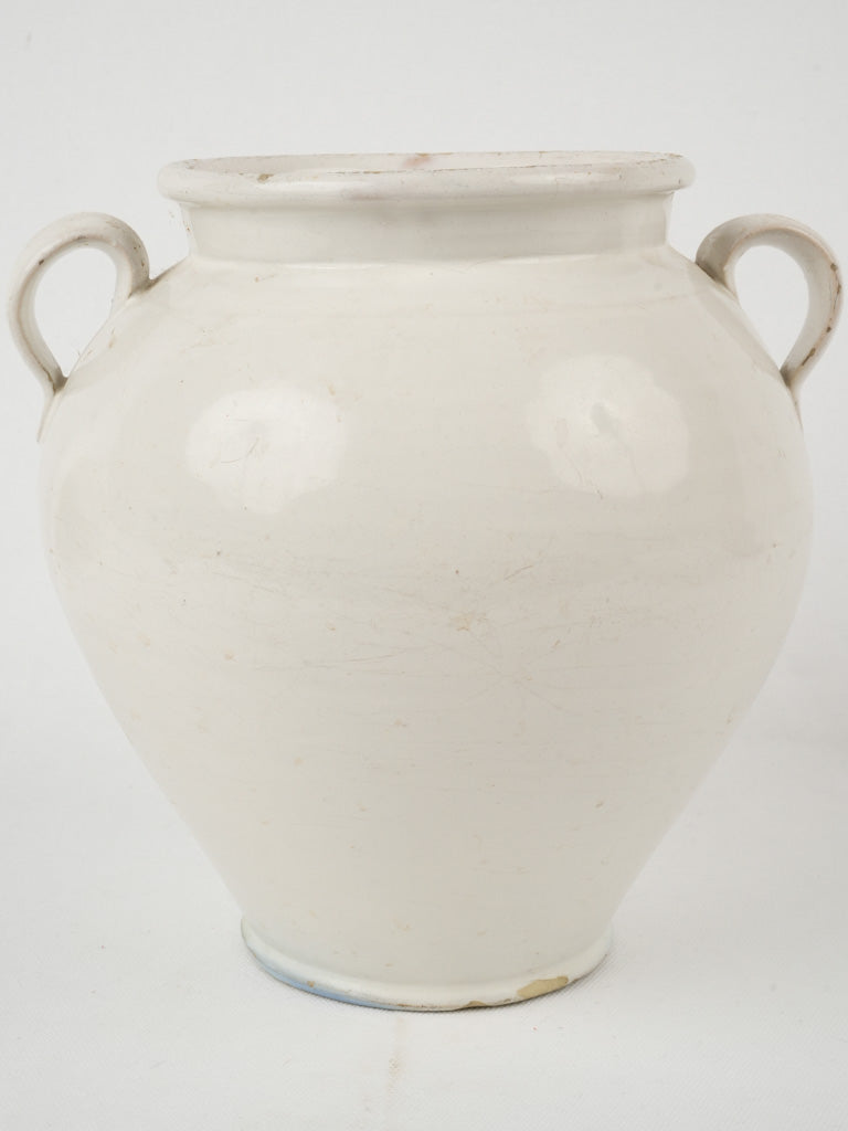 Elegant aged French pottery vessel