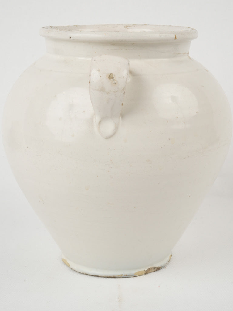 Handmade aged ceramic container