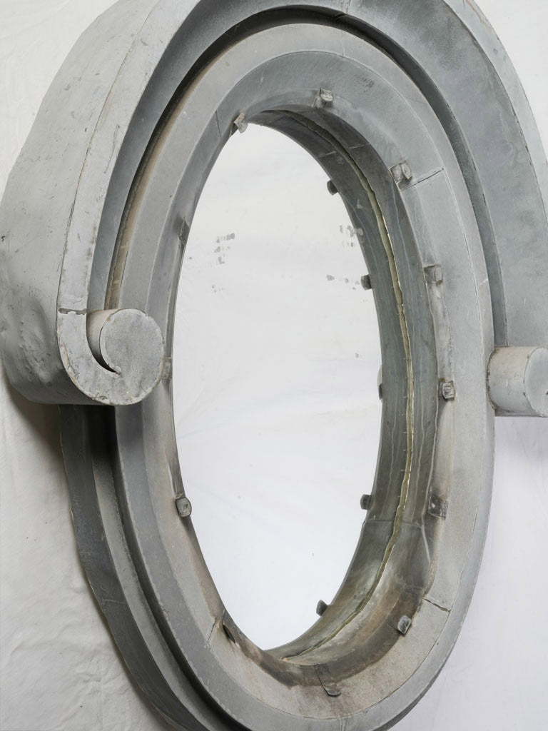 19th-century zinc bull’s-eye