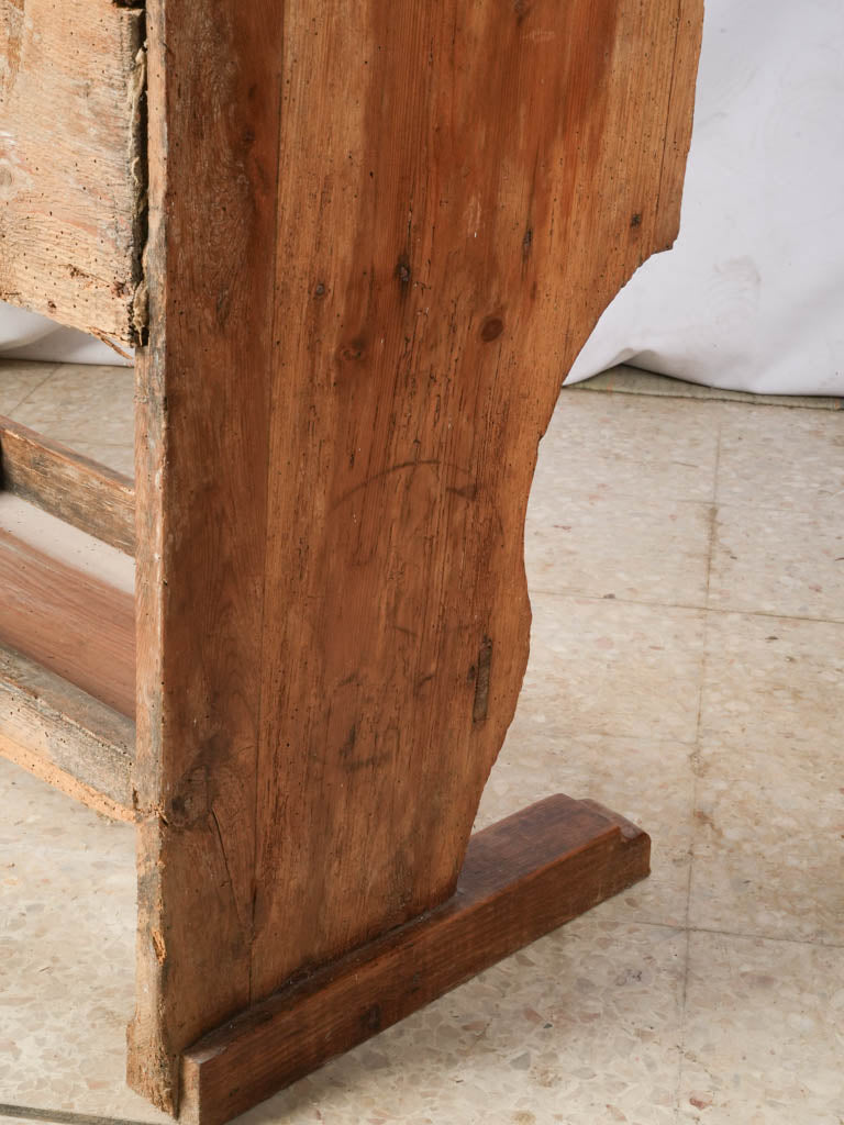 Antique hand-tooled pine cupboard  