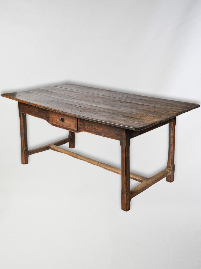 Rustic antique oak farm table