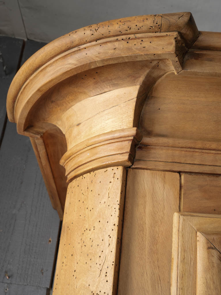 Remarkable craftsmanship walnut armoire  