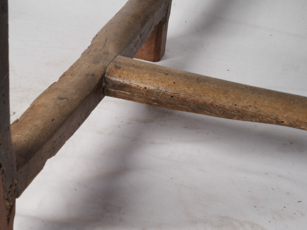 Vintage rectangular plank top table