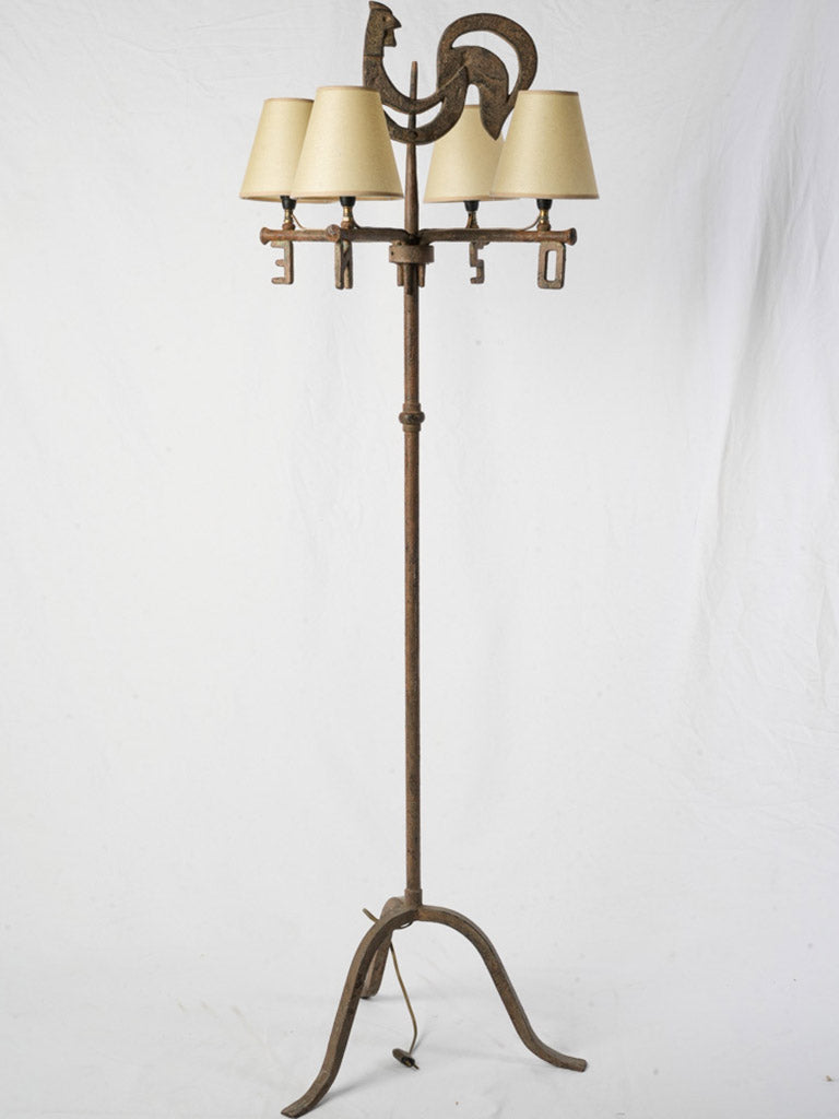 Mid-century Wrought Iron Lamp  