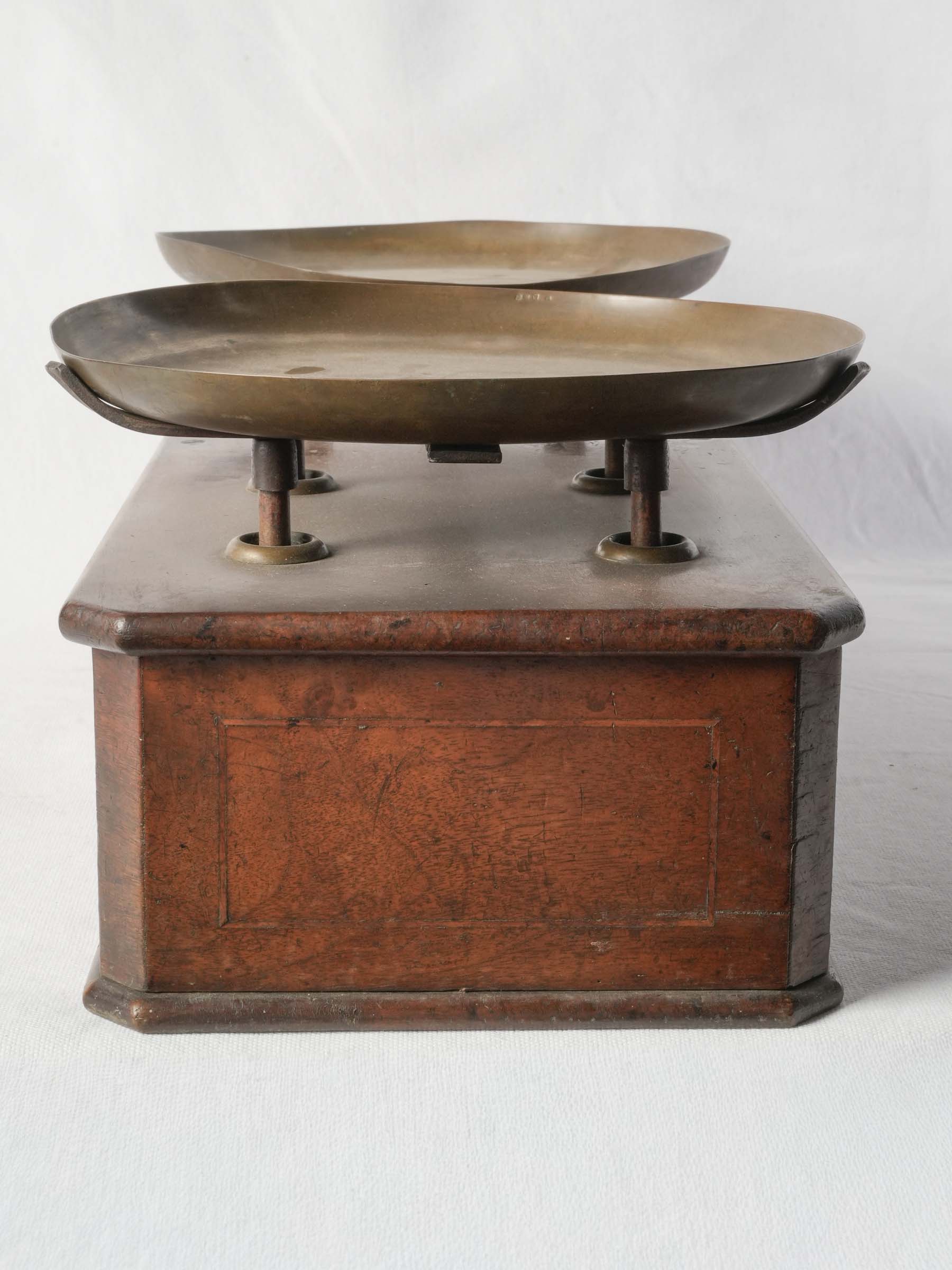 Late 19th-Century French Countertop Scale with Weights - 25¼"