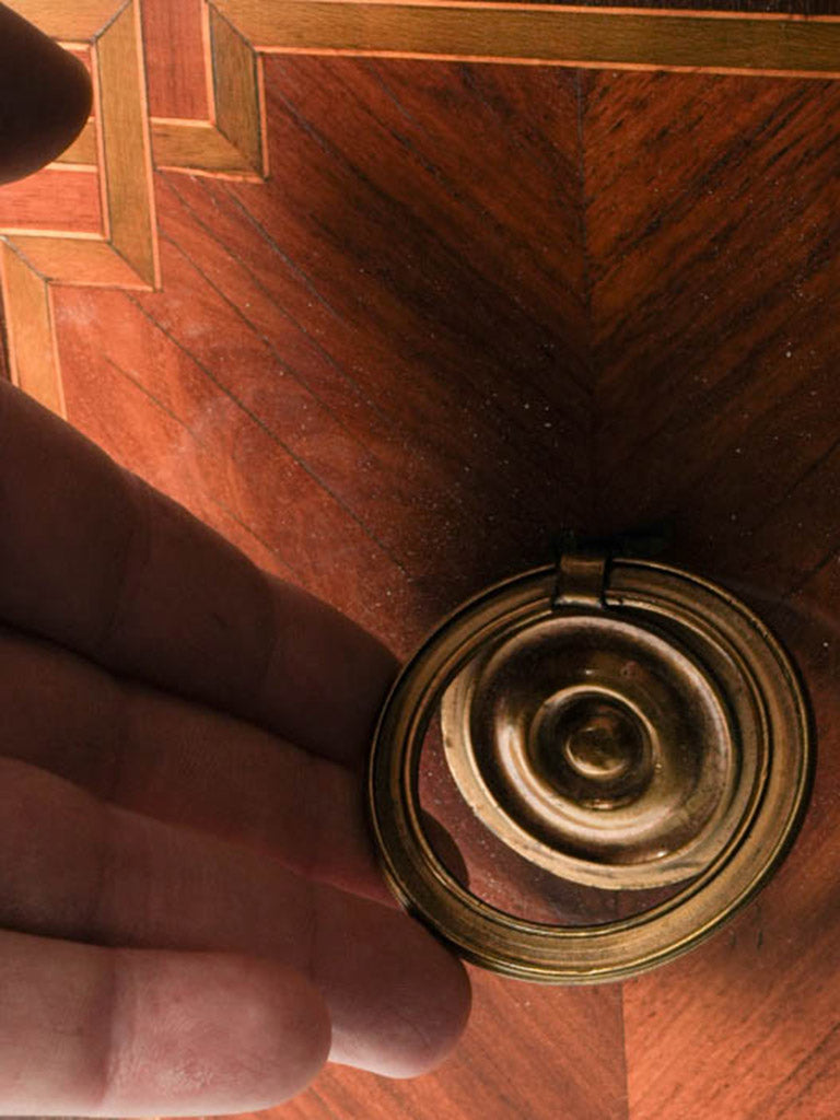 Decorative baroque floral breakfront  