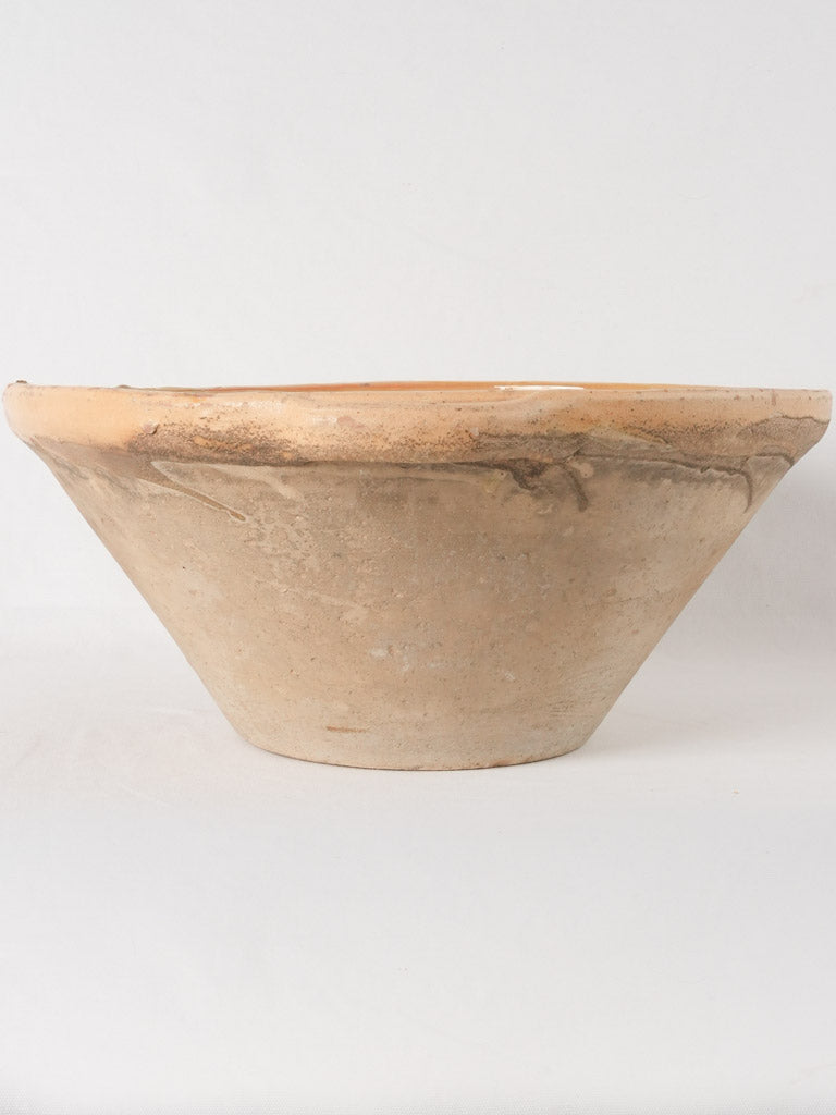 RESERVED GG Huge tian bowl w/ creamy yellow glaze 23¼"