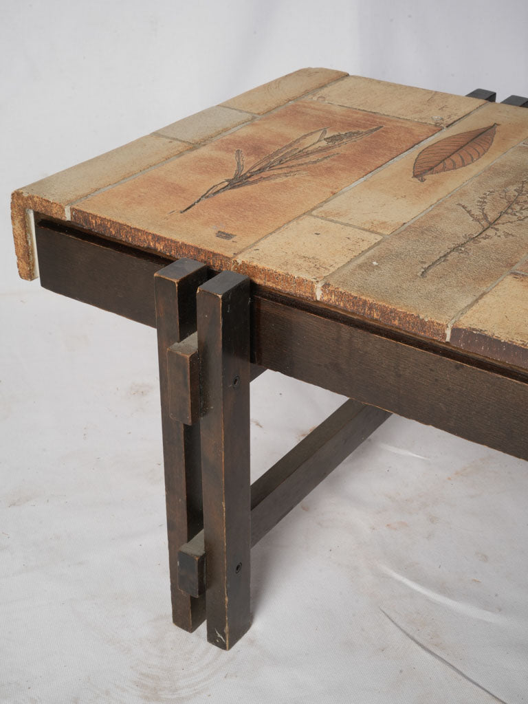 Artisanal Capron-signed coffee table