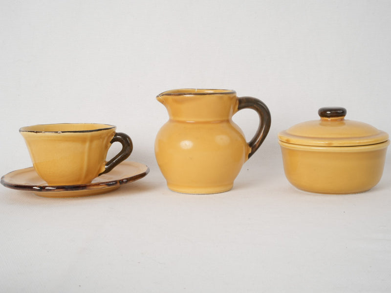 Elegant 19th-century tea service set