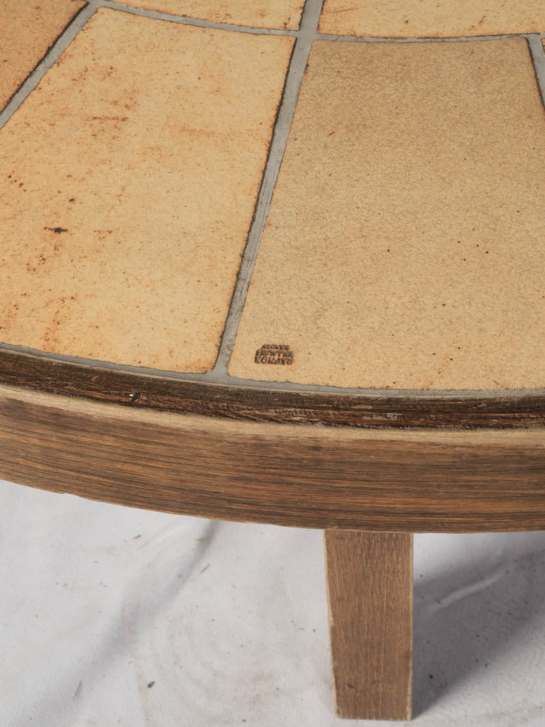 Earth-toned retro coffee table  