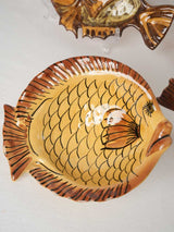 Retro Picasso-style pottery fish bowls