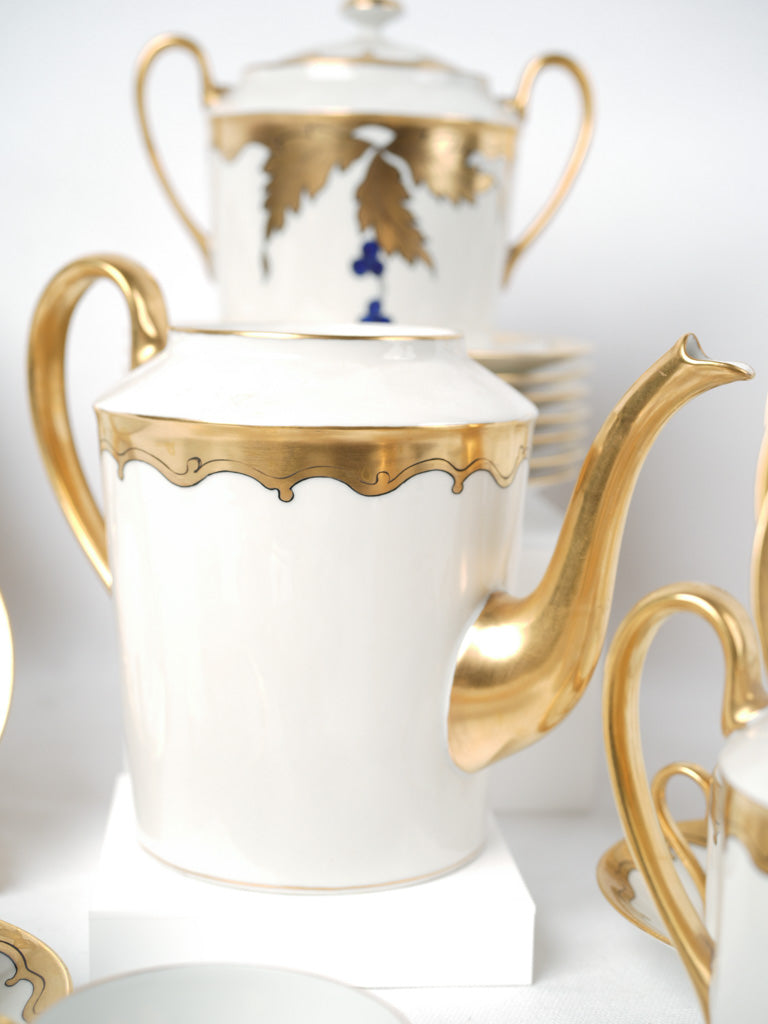Graceful gold-patterned tea cups