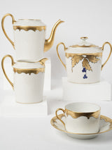 Refined hand-painted French coffee set