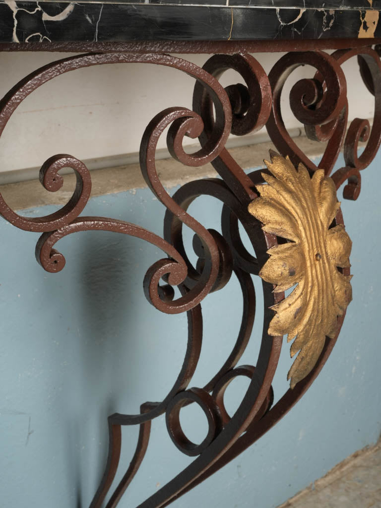 Restored vintage marble consoles