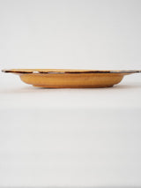 Earthen antique platter with yellow finish
