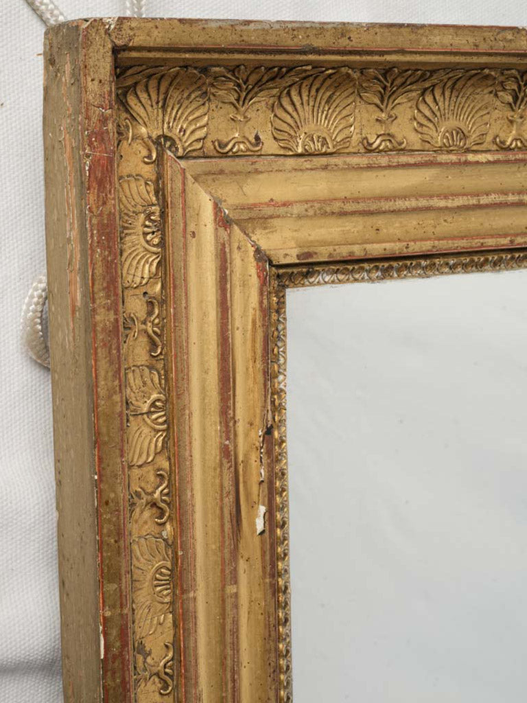 Elegant 18th-Century Louis XVI Giltwood Mirror - 49½" x 28"