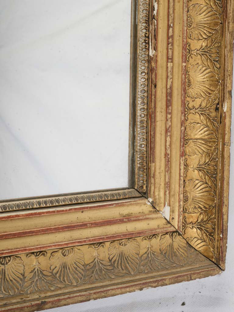 Elegant 18th-Century Louis XVI Giltwood Mirror - 49½" x 28"