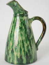 Hand-stamped Vallauris artisan ceramic jug