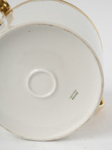 Elegant porcelain teaware from France