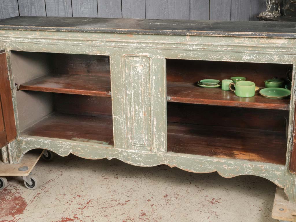 Simple iron-escutcheon vintage enfilade