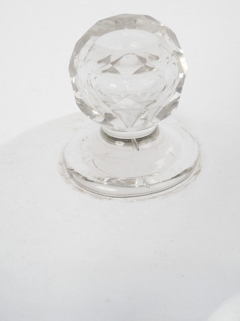 Tall vintage French glass cloche