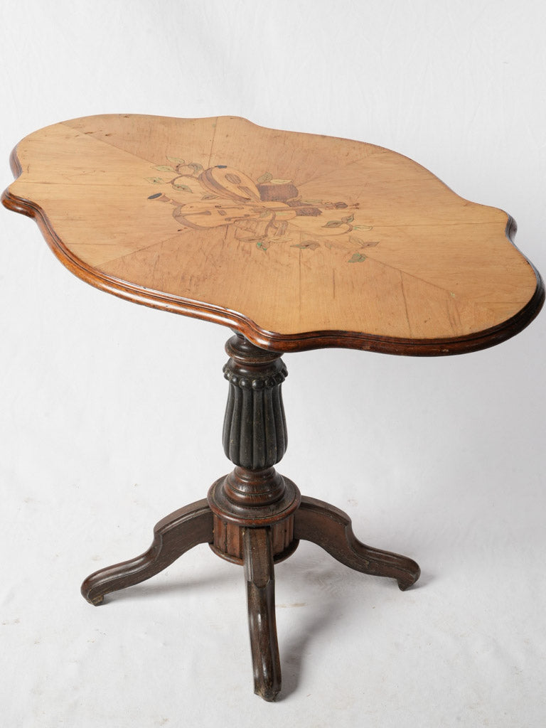Antique French marquetry guéridon
