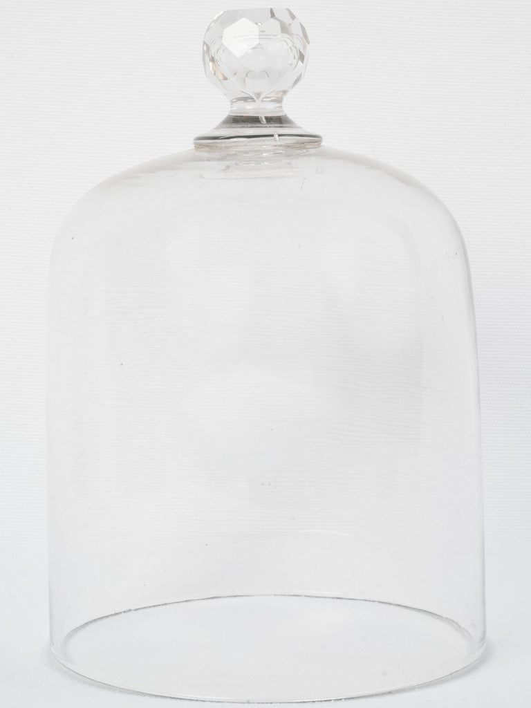 Elegant slender mid-century glass cloche