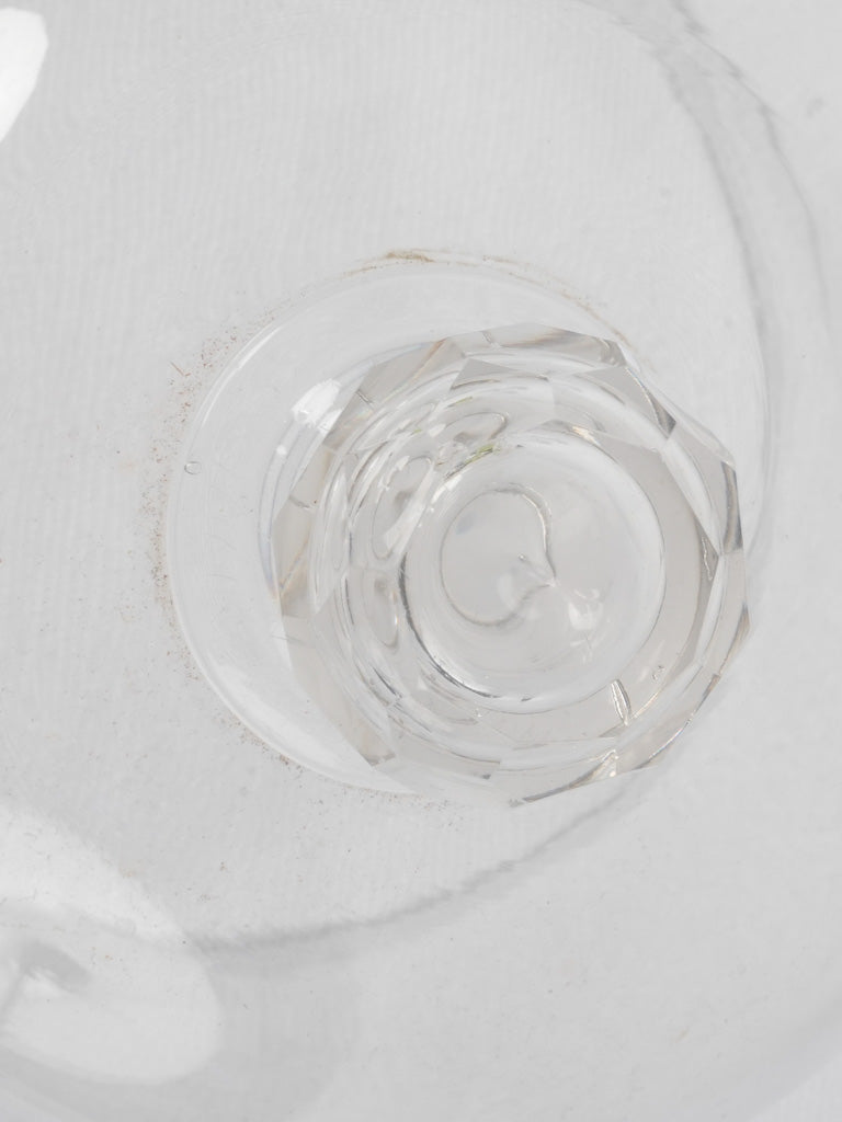 Delicate mid-century glass cloche