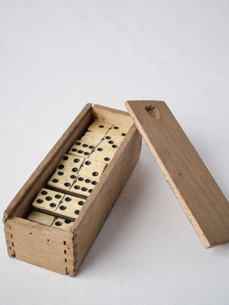 Early 20th Century  Wooden Domino Box - 6¾"