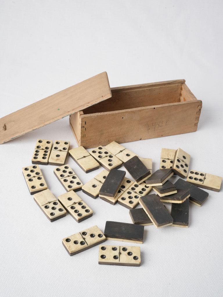 Early 20th Century  Wooden Domino Box - 6¾"
