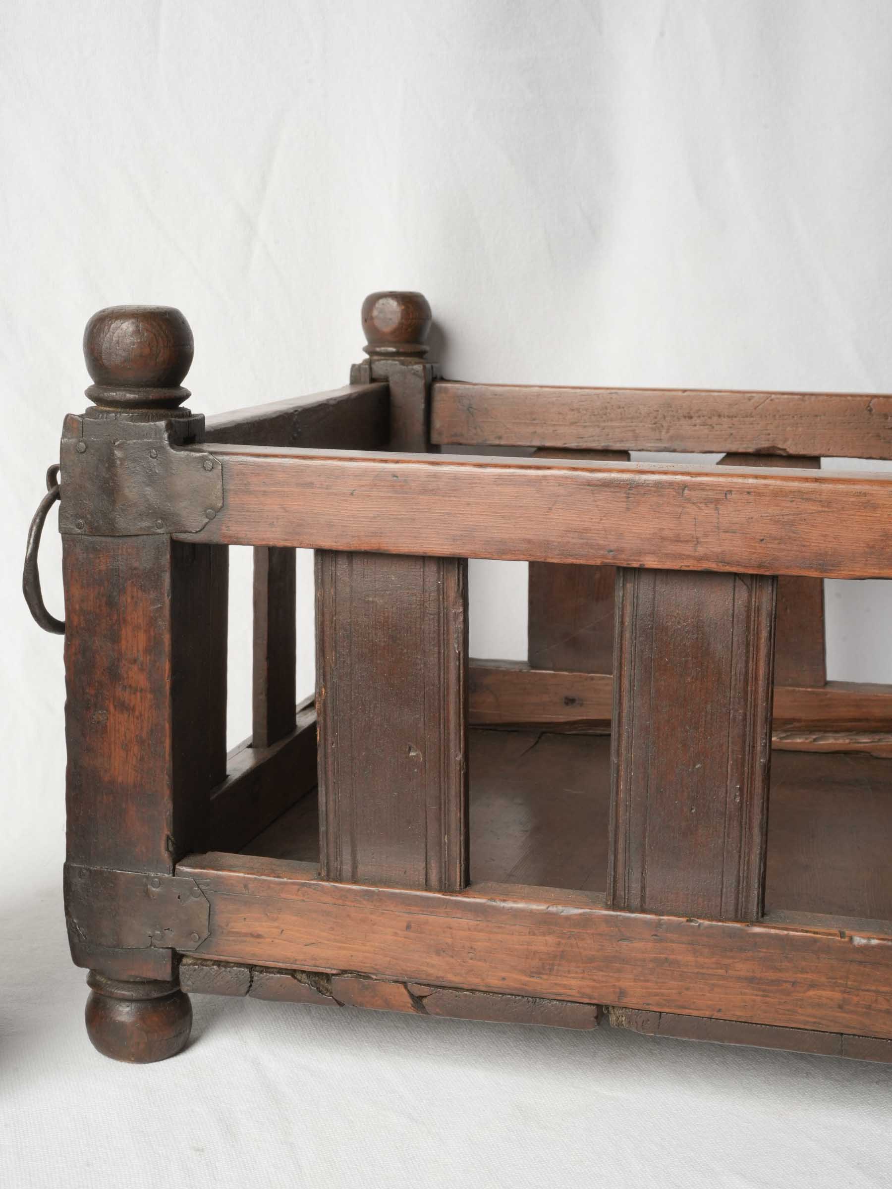Antique French Folk Art Suspended Cradle -32¾"