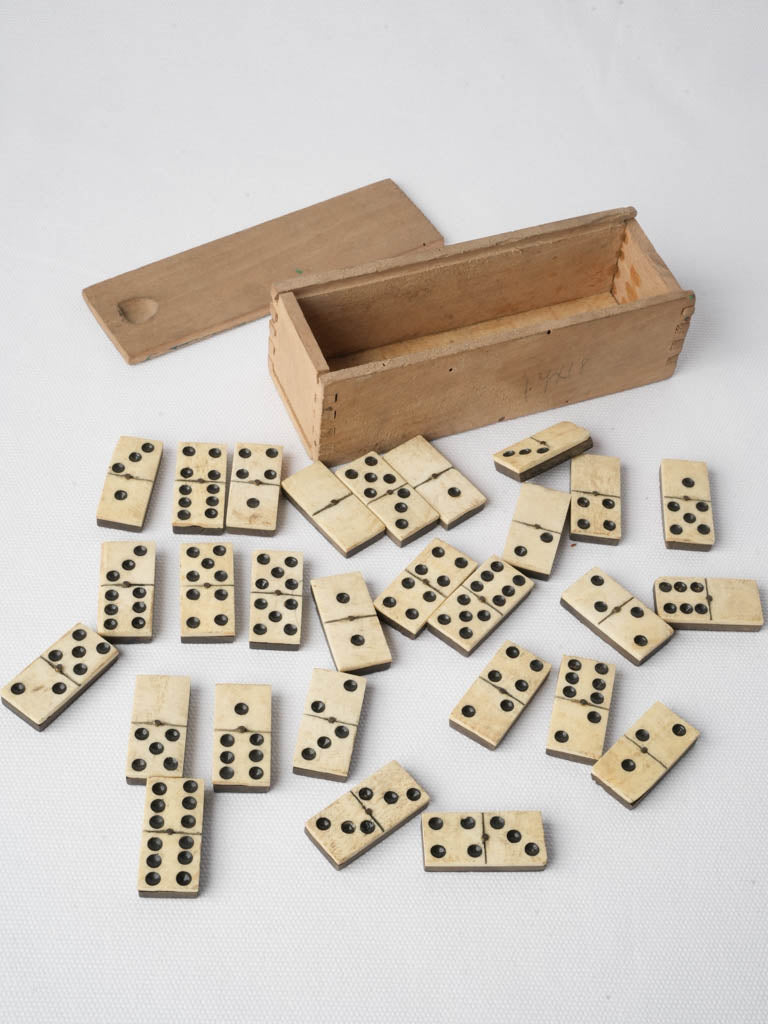 Early 20th Century  Wooden Domino Box - 6¾"