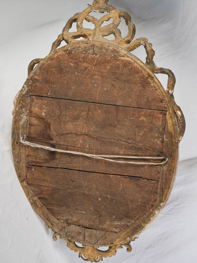 Impressive Napoleon III Carved Giltwood Medallion Mirror - 52" x 37"