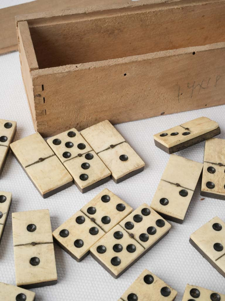 Early 20th Century  Wooden Domino Box - 6¾"