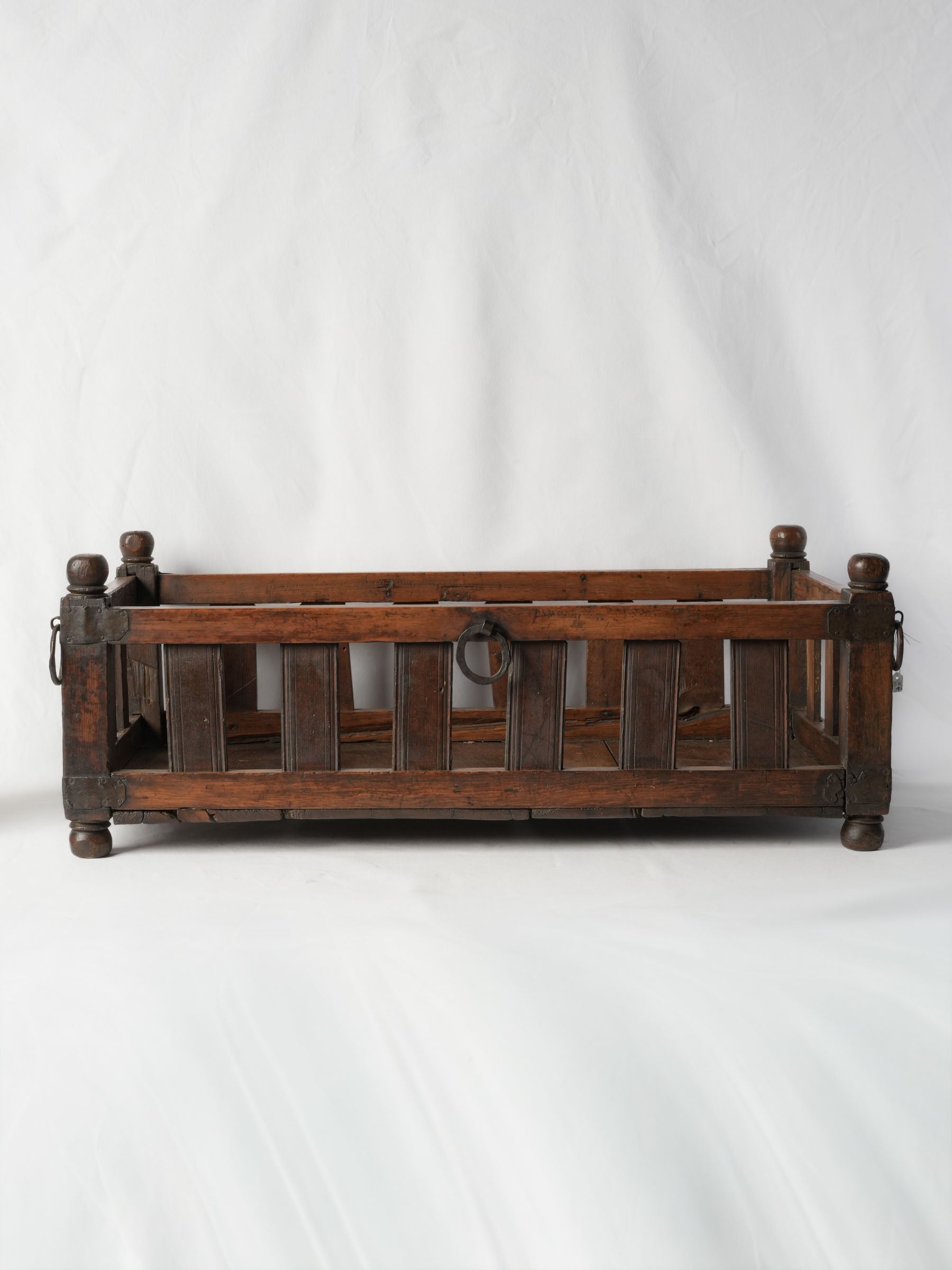 Antique French Folk Art Suspended Cradle -32¾"