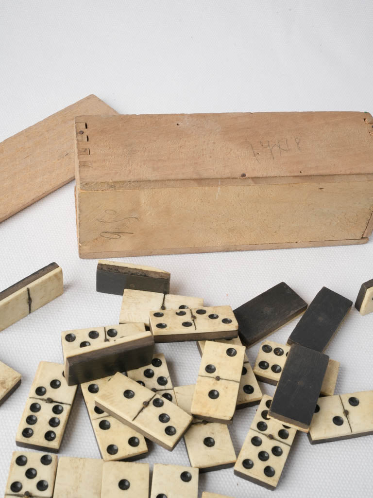 Early 20th Century  Wooden Domino Box - 6¾"