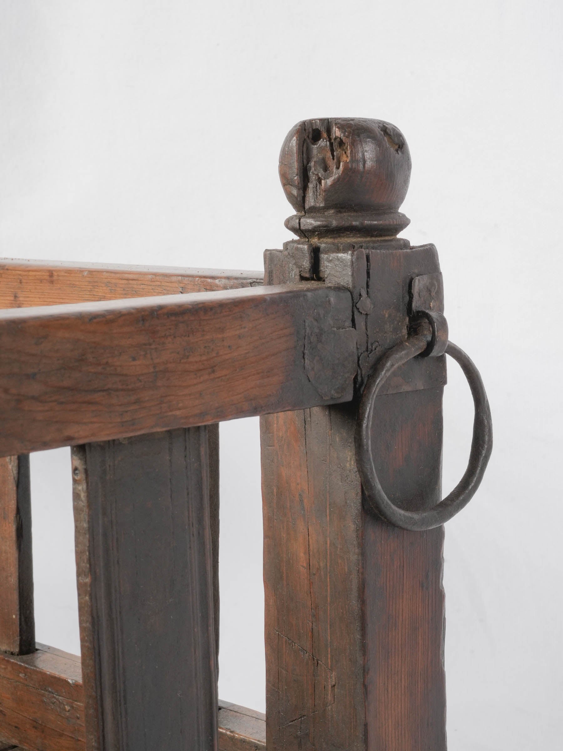 Antique French Folk Art Suspended Cradle -32¾"