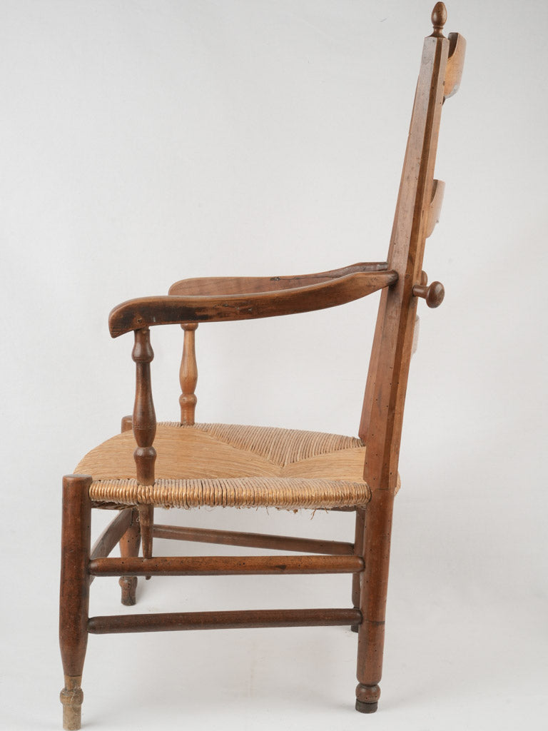 Provencal French cherry wood armchair