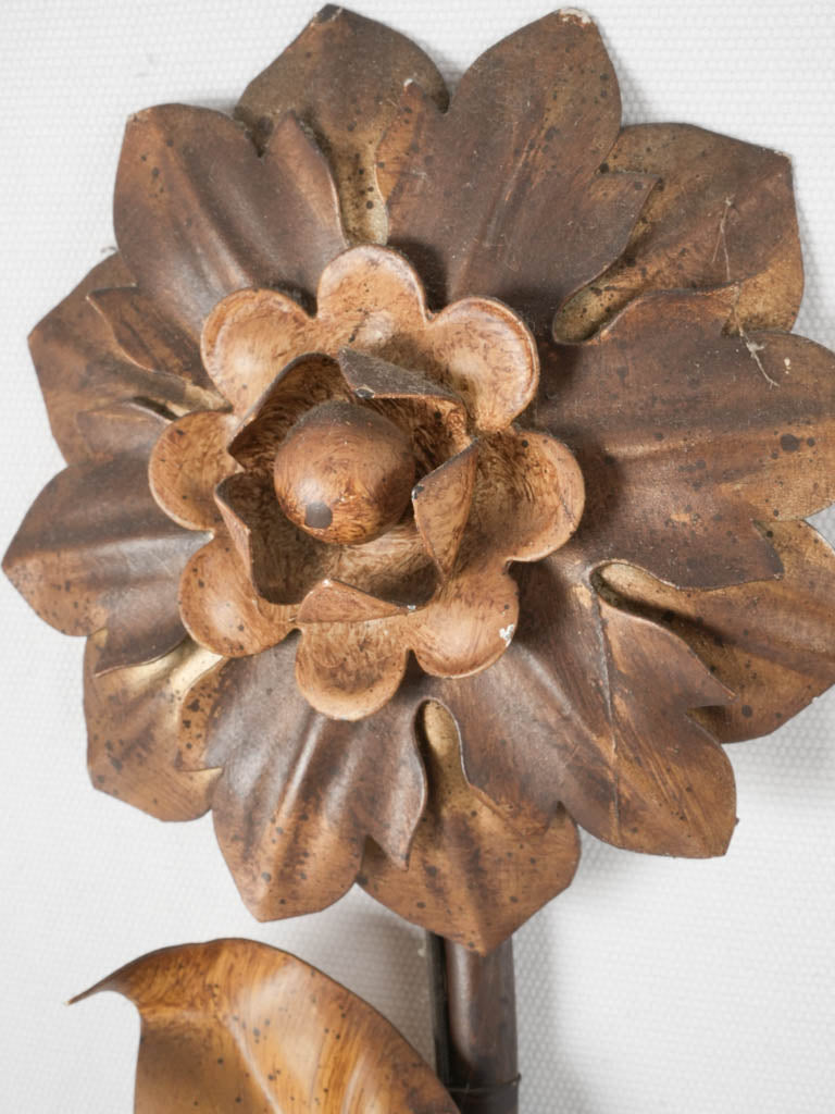 Elegant dual-light floral wall sconces