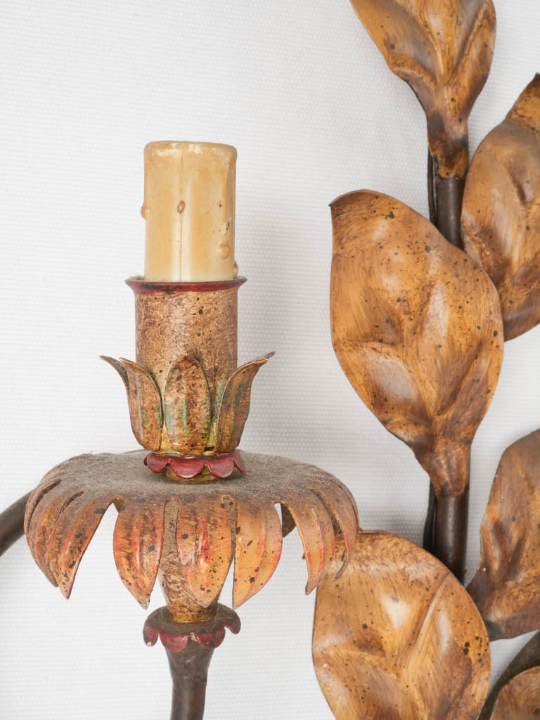 Timeless European-style tole wall lamps