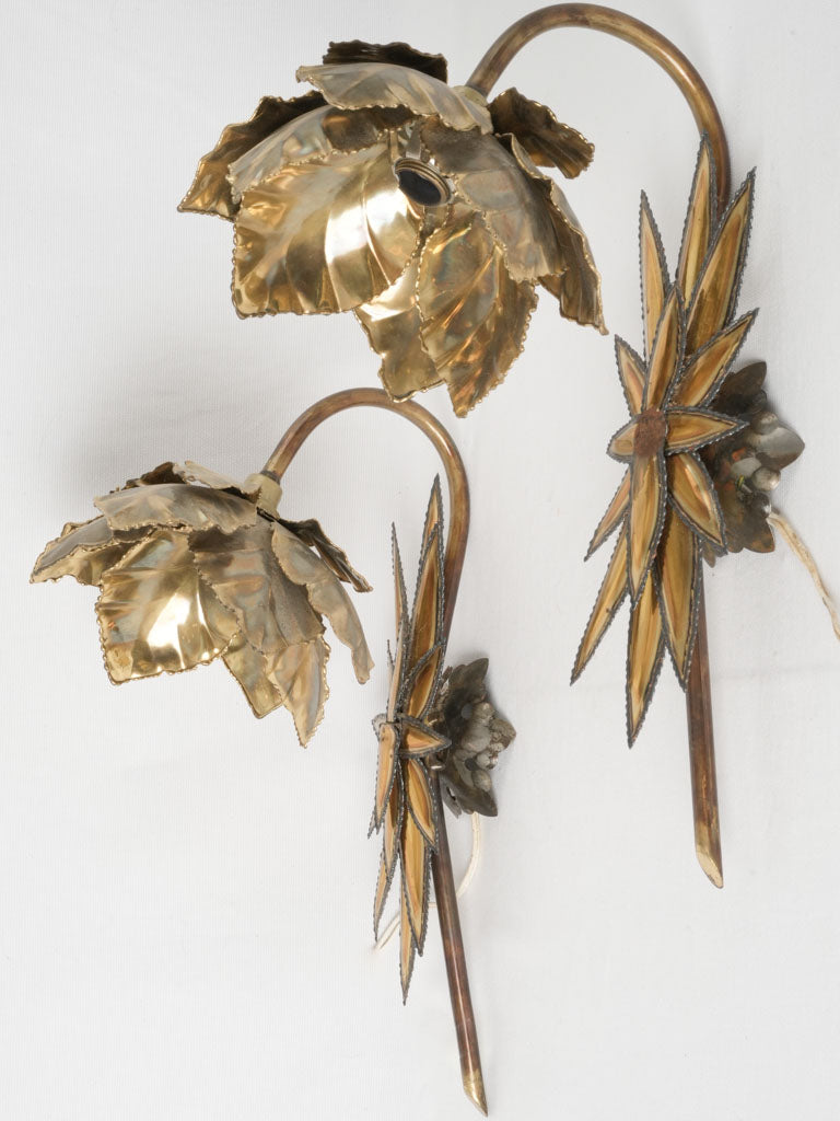 Vintage brass Maison Jansen sconces