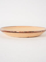 Small antique Dieulefit plate - yellow 7"