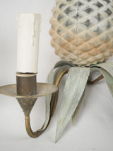 Dining room two-light pineapple sconces