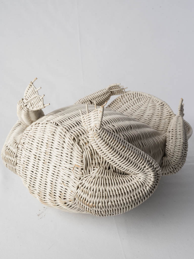 Elegant mellowed paint wastebasket  